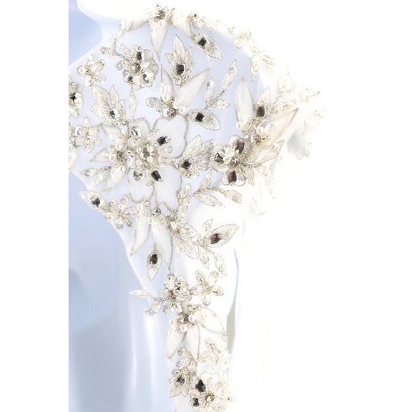 Sherri Hill Designer Ballgown Wedding Dress Crystal Beaded Sweetheart Neckline - Picture 6 of 16